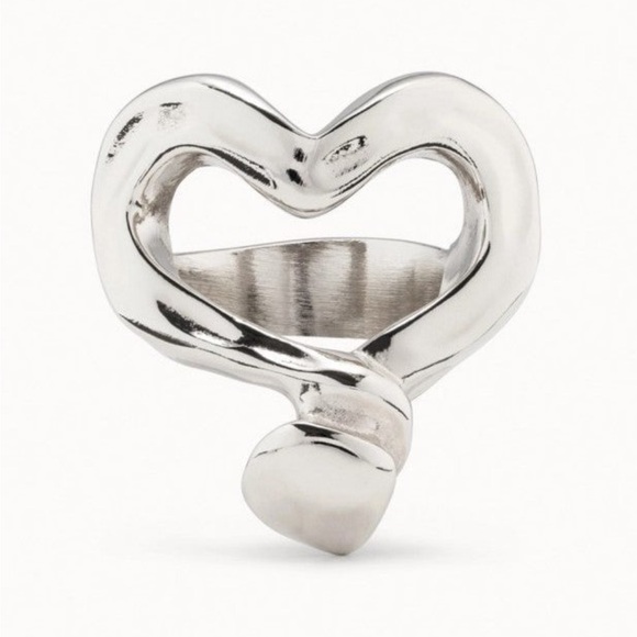 Uno De 50 Ring - Nailed Heart - Silver - Brand New - Picture 1 of 14